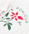 Pijama de algodón infantil con estampado de flores blanco MARSHMALLOW/blanco MULTICO