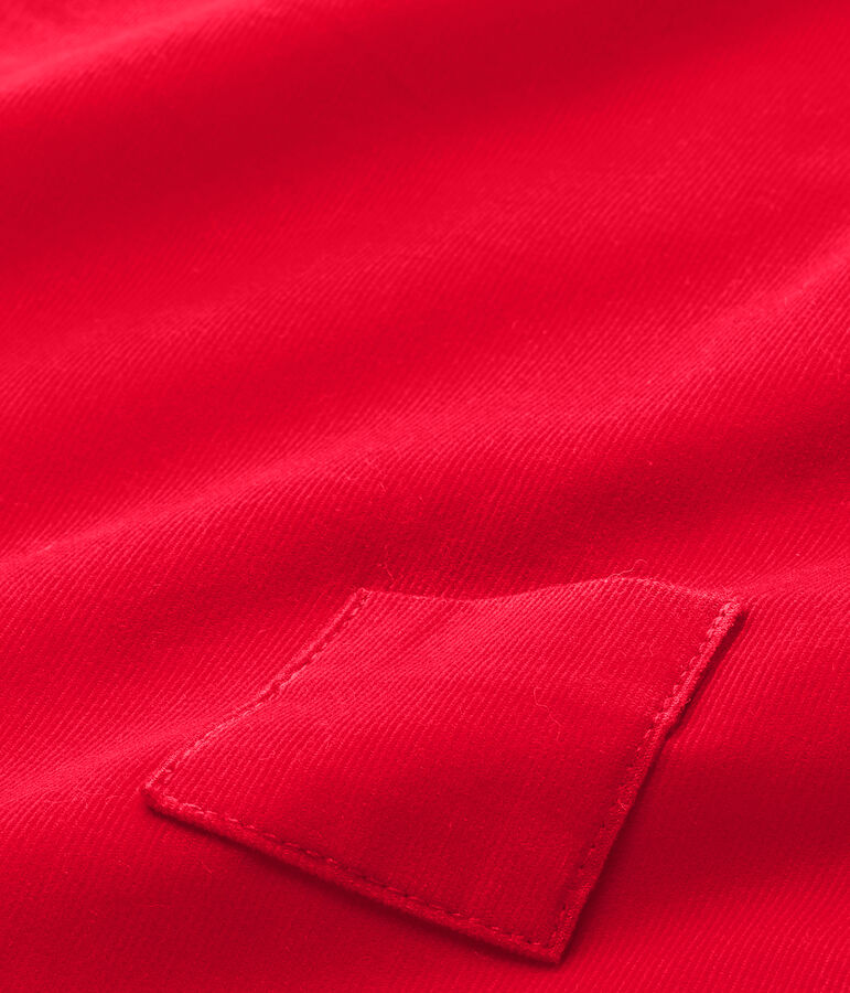 Peto de terciopelo para beb&eacute; ni&ntilde;o rojo