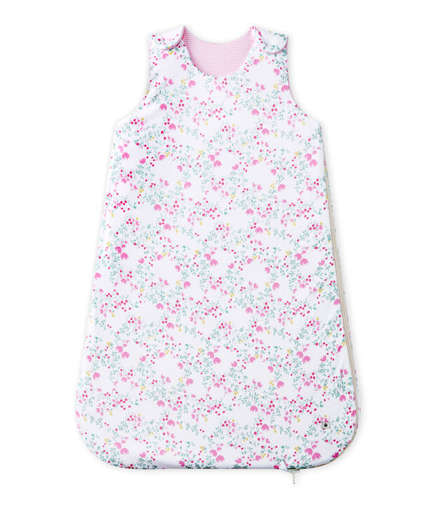 Saco reversible para beb&eacute; ni&ntilde;a blanco/multicolor