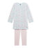 Camisón de terciopelo para niña rosa VIENNE/azul BOCAL/ MULTICO