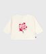 Camiseta de algodón de manga larga con estampado de gato para bebé