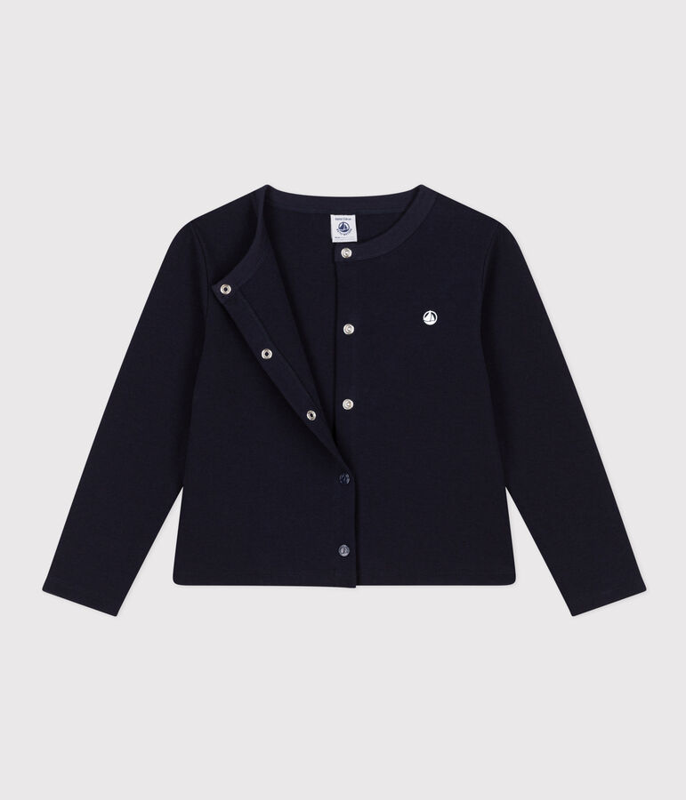 C&aacute;rdigan de algod&oacute;n para ni&ntilde;o/ni&ntilde;a azul