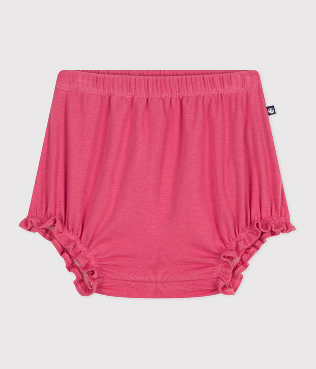 Pololo de algod&oacute;n liso para beb&eacute; rosa