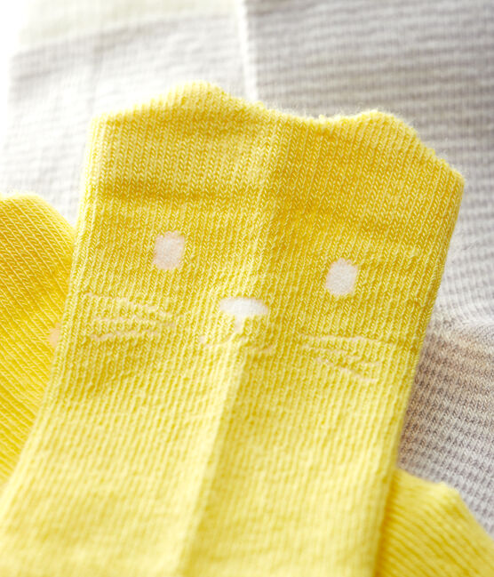 Lote de 2 pares de calcetines con estampado de bebé niña variante 1