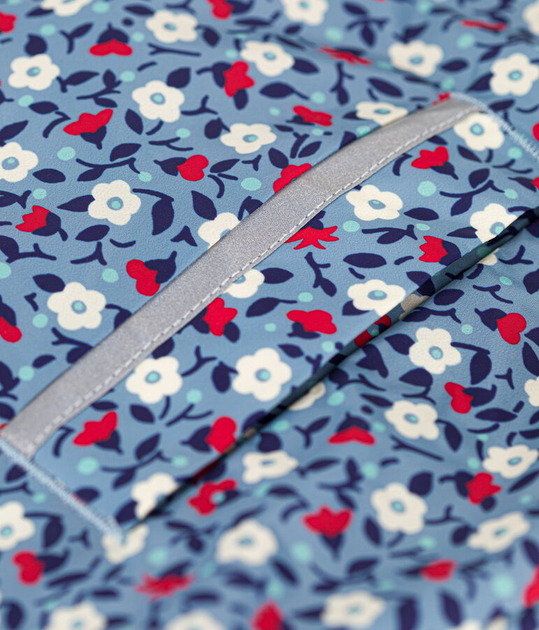 Cortavientos de material reciclado para ni&ntilde;a azul/multicolor