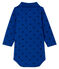 Body de manga larga con cuello de polo para bebé niño azul LIMOGES/azul SMOKING