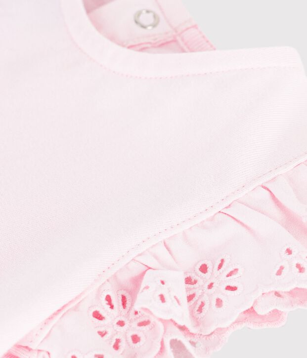 Camiseta lisa de algod&oacute;n de manga corta para beb&eacute; BARELY