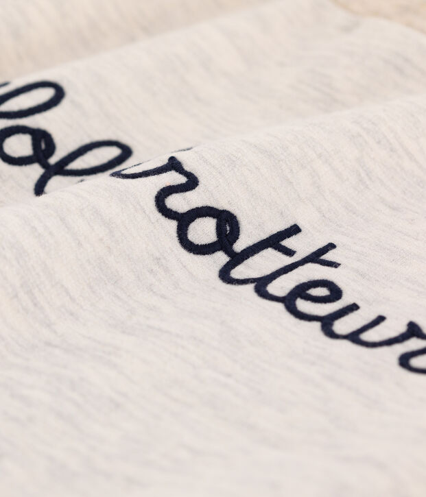 Sudadera de mulet&oacute;n bordada infantil unisex MONTELIMAR CHINE