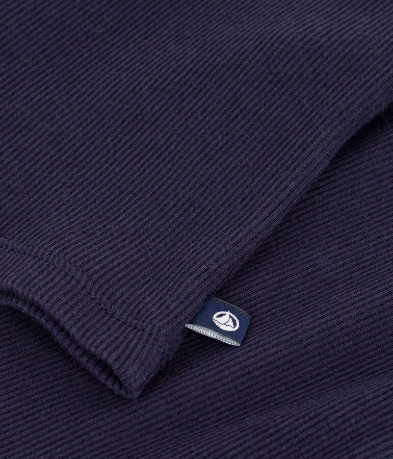 Camiseta lisa de tirantes de algod&oacute;n para mujer azul