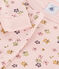 Pijama infantil ajustado de algodón con estampado de flores SALINE/ MARSHMALLOW