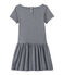 Vestido milrayas para niña azul SMOKING/blanco LAIT