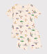Pijama infantil corto de algodón con estampado de deportes