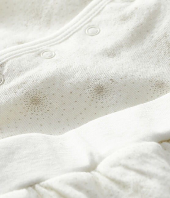 Conjunto de dos piezas para bebé de túbico blanco MARSHMALLOW/beige PERLIN