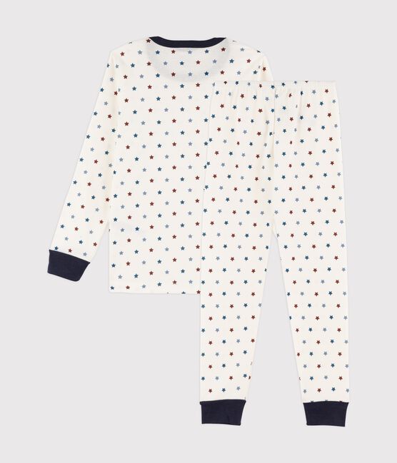 Pijama con estampado de barcos de punto para niño pequeño blanco MARSHMALLOW/blanco MULTICO