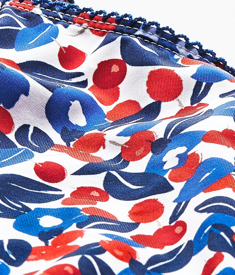 Ba&ntilde;ador beb&eacute; de ni&ntilde;a con flores blanco/multicolor