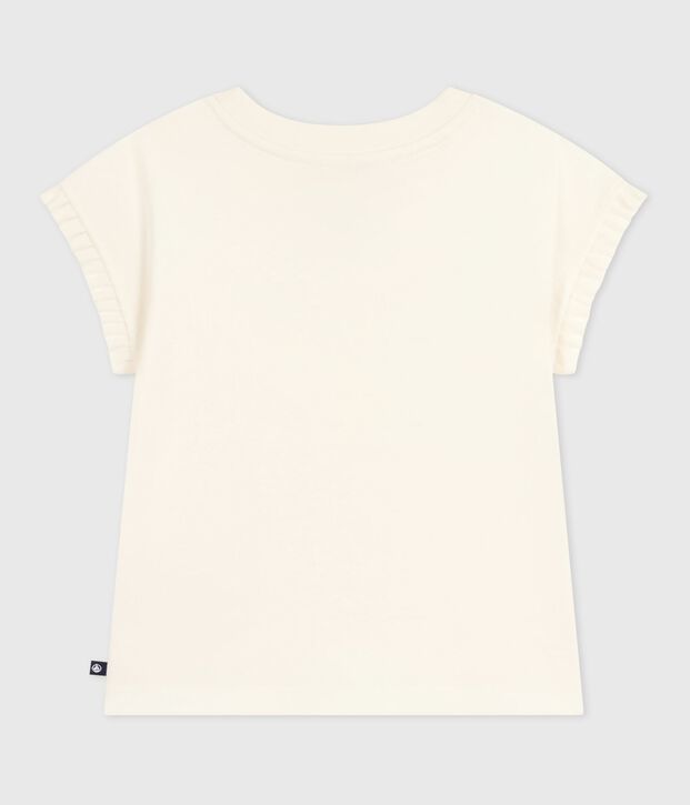 Camiseta infantil estampada de manga corta MILK