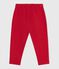 Pantalón liso de algodón para bebé rojo POMPEI