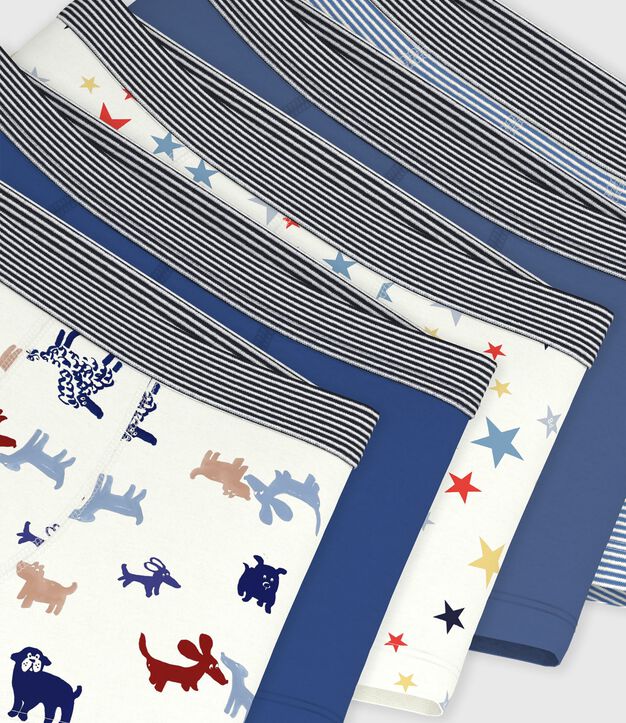 Juego de b&oacute;xeres infantiles de algod&oacute;n estampado multicolor