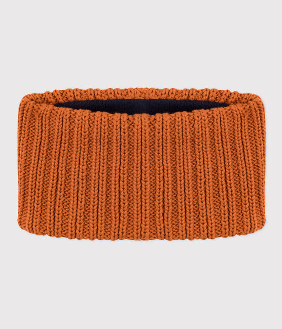 Braga de cuello de punto con forro de tejido polar para bebé, niño o niña marron ECUREUIL