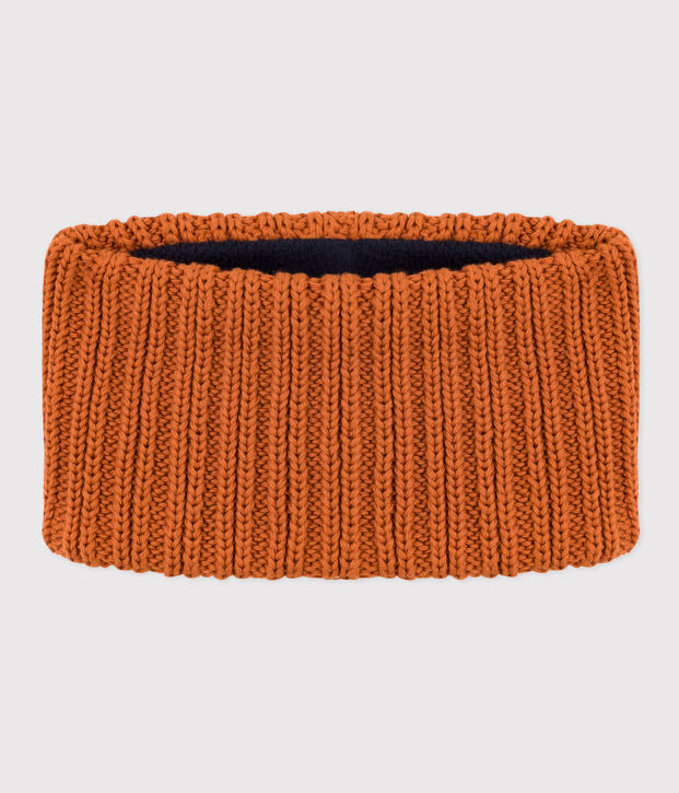 Braga de cuello de punto con forro de tejido polar para beb&eacute;, ni&ntilde;o o ni&ntilde;a marron