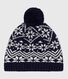 Gorro infantil jacquard de lana