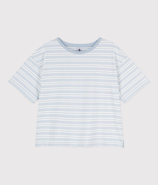 Camiseta LE BOXY de algodón para mujer GOMME/ MARSHMALLOW