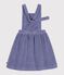 Pichi infantil de terciopelo liso. violeta