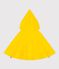 Capa de lluvia para beb&eacute; de algod&oacute;n y punto revestido amarillo