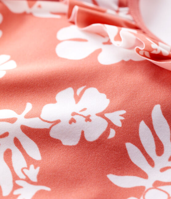 Traje de baño de 1 pieza ecológico para bebé rosa PAPAYE/ MARSHMALLOW