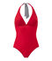 Bañador de 1 pieza para mujer rojo TERKUIT