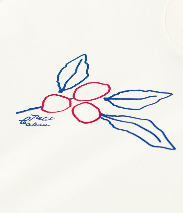 Camiseta infantil estampada de manga corta MILK