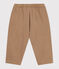 Pantalón cargo liso de algodón con insignia para bebé beige ROCHE CLAIR