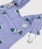 Peto largo de sarga con estampado de corazones para beb&eacute; violeta/multicolor
