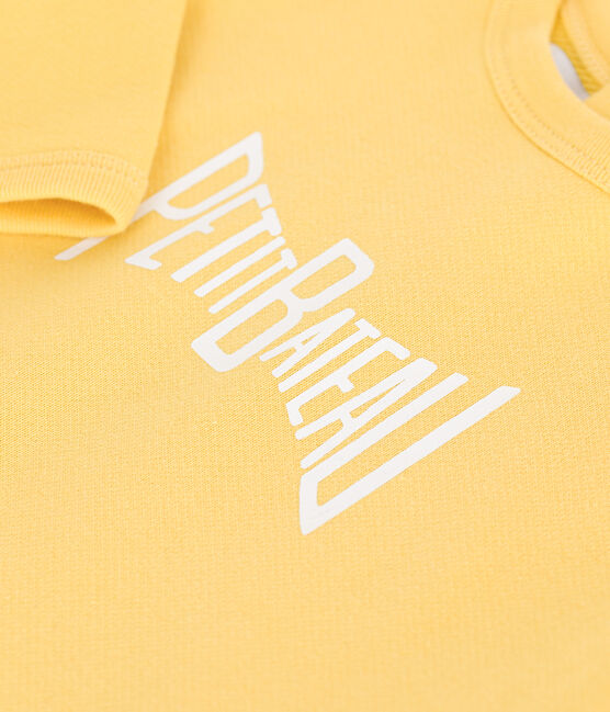 Sudadera de bebé de algodón liso amarillo ORGE
