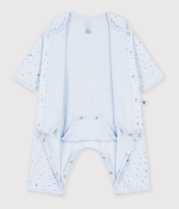 Bodyjama sin pies de algod&oacute;n con estampado de estrellas para beb&eacute; azul/multicolor