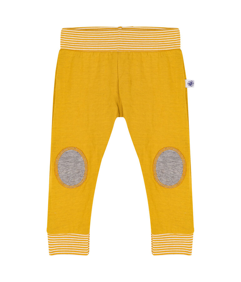 Pantal&oacute;n de tela t&uacute;bica para beb&eacute; amarillo