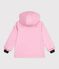 Chubasquero ic&oacute;nico liso infantil rosa