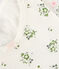 Pijama corto de algodón y lino con flores para niña blanco MARSHMALLOW/blanco MULTICO