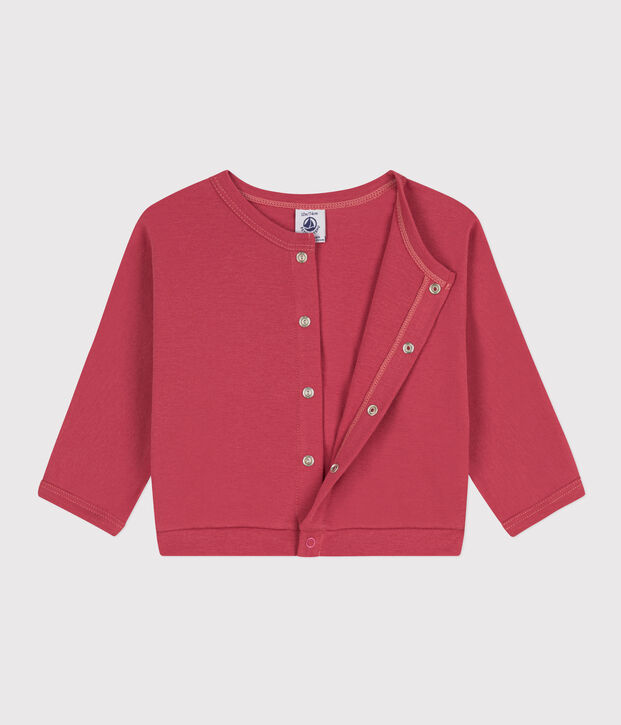 C&aacute;rdigan de algod&oacute;n para beb&eacute; rosa