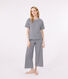 Pijama milrayas de algodón de mujer