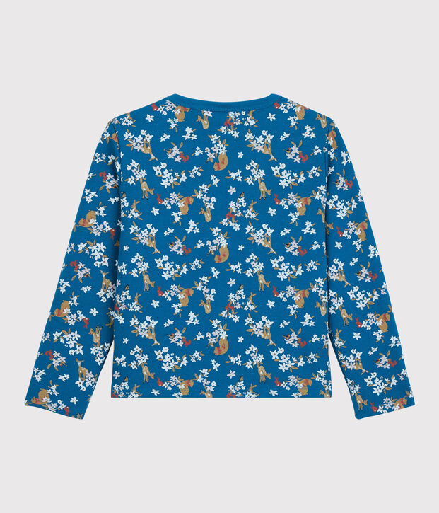 C&aacute;rdigan de mulet&oacute;n de ni&ntilde;a azul/multicolor