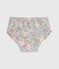 Braguita de ba&ntilde;o con volantes y estampado de flores para beb&eacute; azul/multicolor