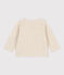 Cárdigan de terciopelo de algodón para bebé beige MONTELIMAR CHINE