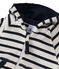 Sweat zippé bébé garçon en jersey lourd rayé beige COQUILLE/azul SMOKING