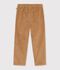 Pantal&oacute;n infantil recto de terciopelo LATTE