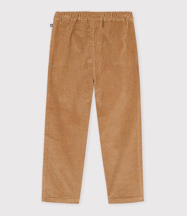Pantal&oacute;n infantil recto de terciopelo LATTE