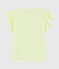 Camiseta de manga corta de algodón de niña amarillo CITRONEL