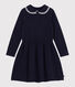 Vestido infantil de manga larga de algodón