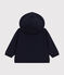Sudadera con capucha de muletón para bebé azul SMOKING