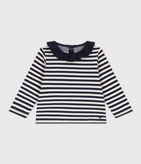 Blusa de túbico de manga larga para bebé azul SMOKING/ AVALANCHE